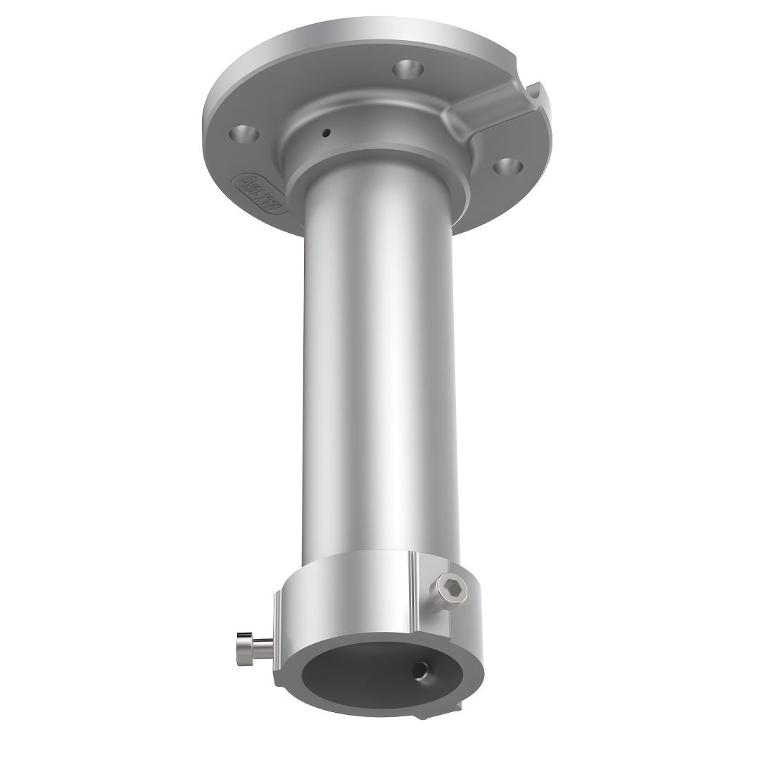 Grundig Pendant mount for PTZ domes, silver-gray GD-BR-AMP04S on a white background