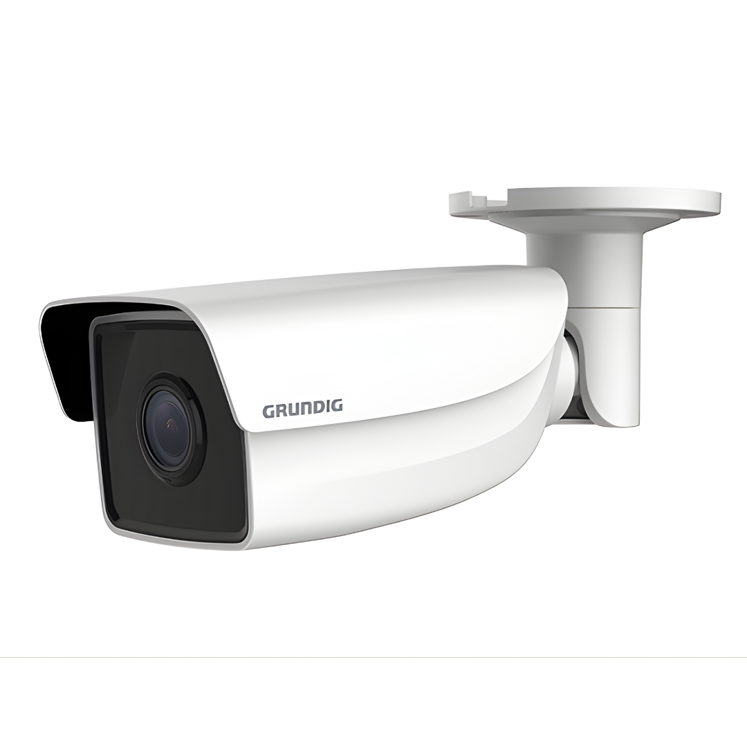 GD-CI-AP4617T – Produktfoto einer 4 MP Bullet IP-Kamera (4 mm Objektiv, ICR, IR-LED, WDR) vor weißem Hintergrund