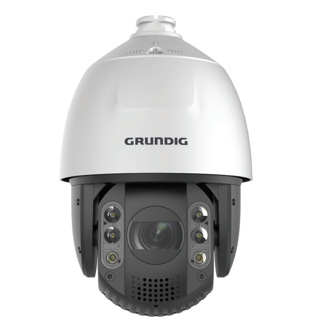 GD-CI-AP4747P – Produktfoto einer 4 MP PTZ-Dome IP-Kamera (32× Zoom, ICR, IR-LED, WDR) vor weißem Hintergrund