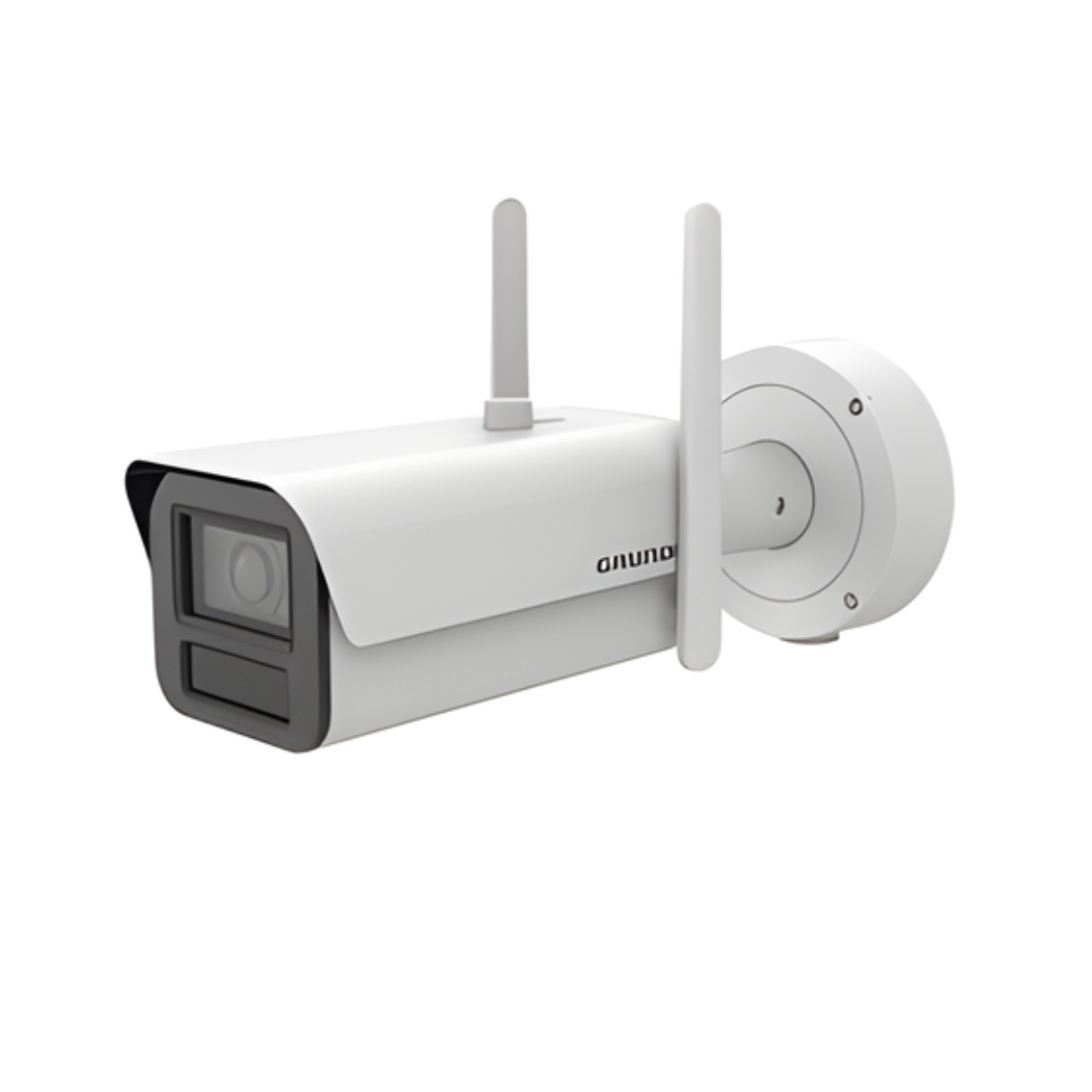 GD-CI-AT8339TH – Produktfoto einer 8 MP Bullet IP-Kamera (2,8–12 mm Motor-Zoom, ICR, IR-LED, WDR, 5G, LPR, NEMA4X) vor weißem Hintergrund.