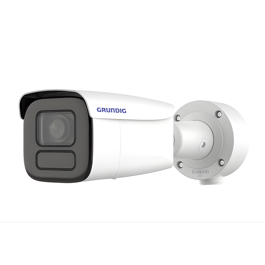 GD-CI-BT8537TH – Produktfoto einer 8 MP Bullet IP-Kamera (2,8–12 mm Motor-Vario, ICR, IR-LED, WDR, NEMA4X) vor weißem Hintergrund.
