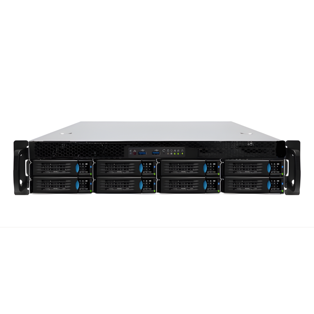 Grundig Multi-Channel Server for C-WERK with 8 HDD Bays GD-HW-ATSV08R on a white background.