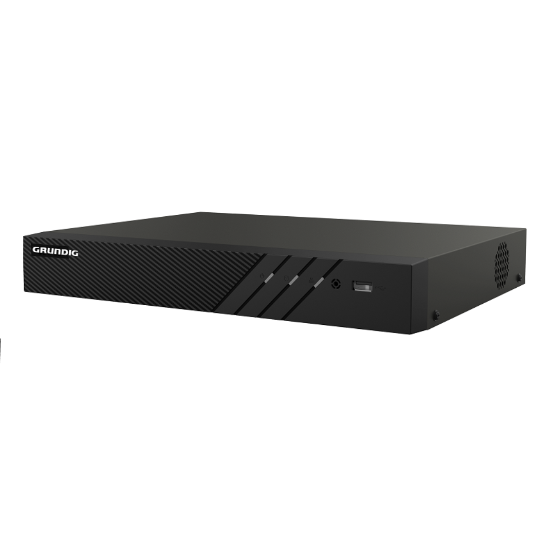 Grundig network video reecorder GD-RN-BP8616P on a white background.