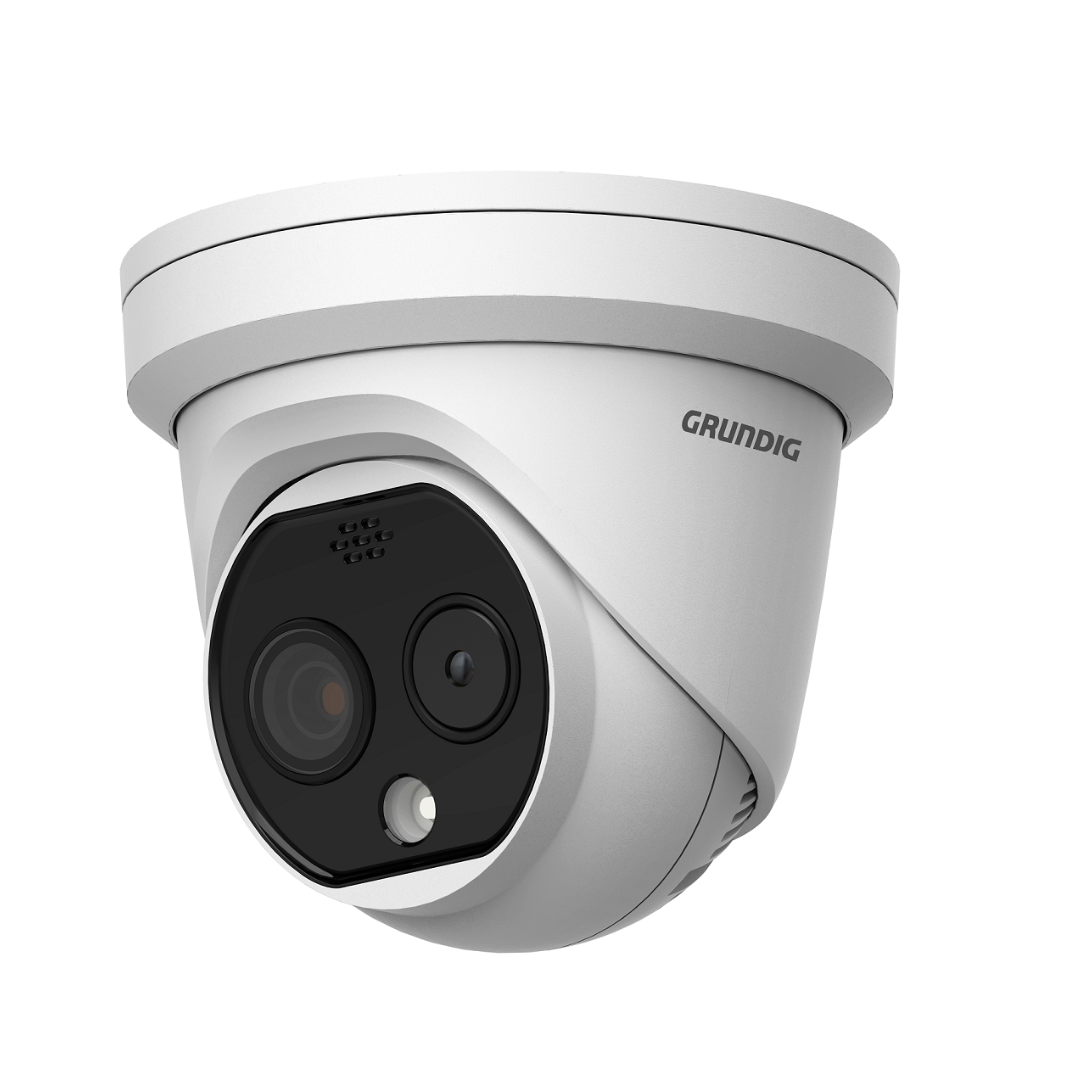 GD-TI-AP1614V – Wärmebild & optische IP-Kamera mit 160×120 Sensor und 1,8 mm Objektiv, Produktfoto vor weißem Hintergrund