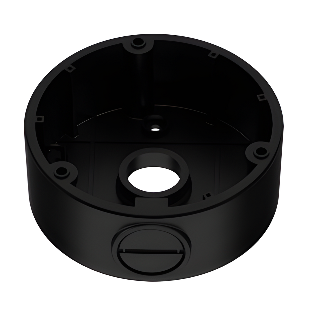 Grundig junction box black GU-BR-AJX10B on a white backgroud.