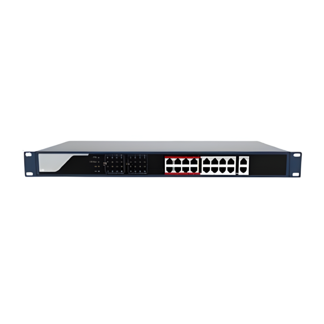 Grundig 16-Port Smart Managed PoE Switch GU-HW-ACSW16R on a white background.