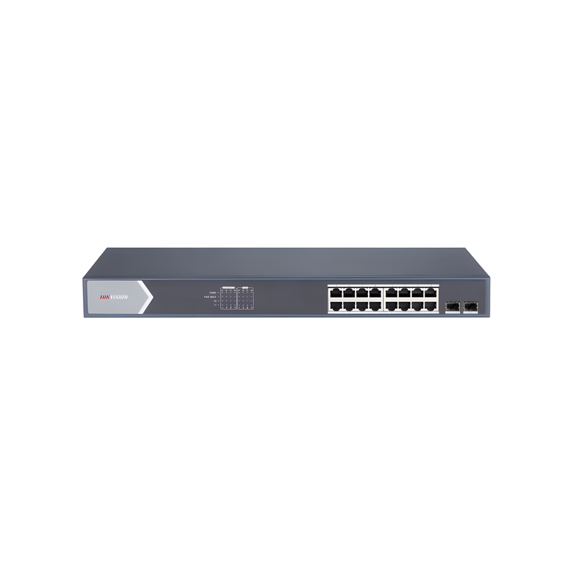 Hikvision Videoüberwachungs-Komplettset mit zwei 4-MP-IP-Kameras, 8-Kanal-AcuSense-Rekorder und Smart-Managed-PoE-Switch
