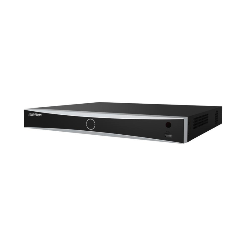 Hikvision Videoüberwachungs-Komplettset mit zwei 4-MP-IP-Kameras, 8-Kanal-AcuSense-Rekorder und Smart-Managed-PoE-Switch